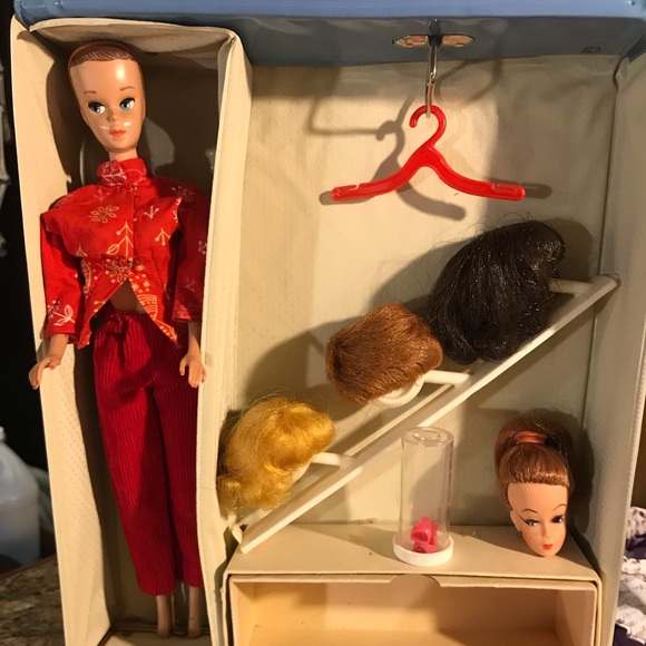 Vintage Barbie 1958. Barbie Case 1962. Wigs - Picture 2 of 8